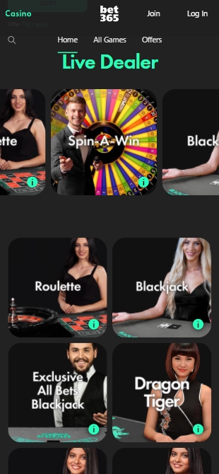 Bet365 casino games