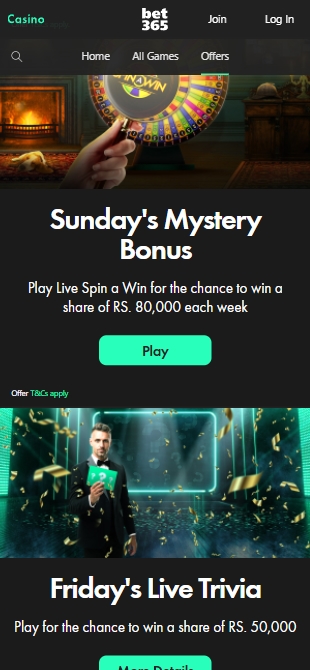 Bet365 Casino Offers